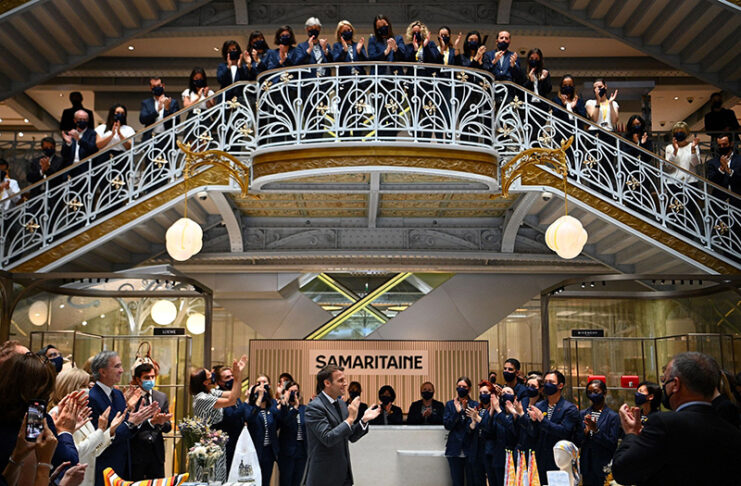 Emmanuel Macron reinaugura La Samaritaine noticias retail