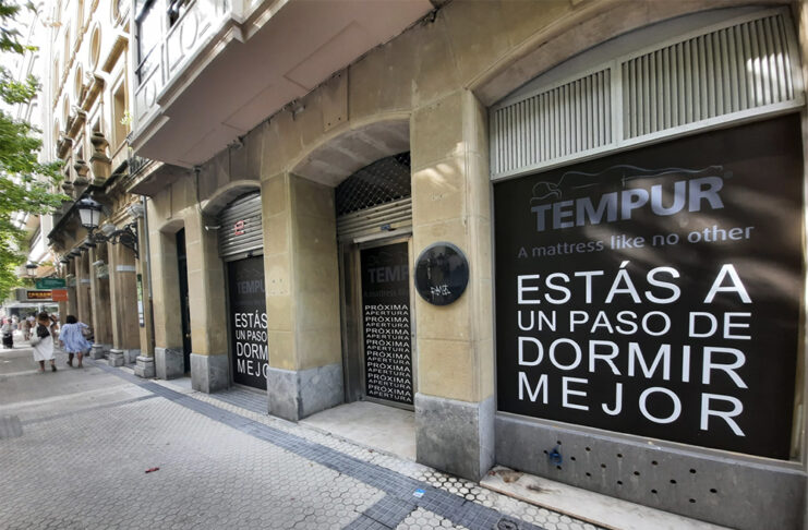 Tempur primera tienda San Sebastian descanso apertura noticias retail