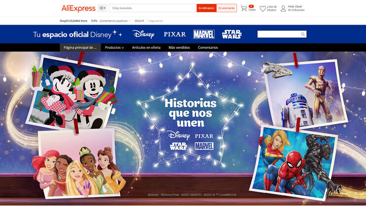 Tienda Disney Aliexpress España online