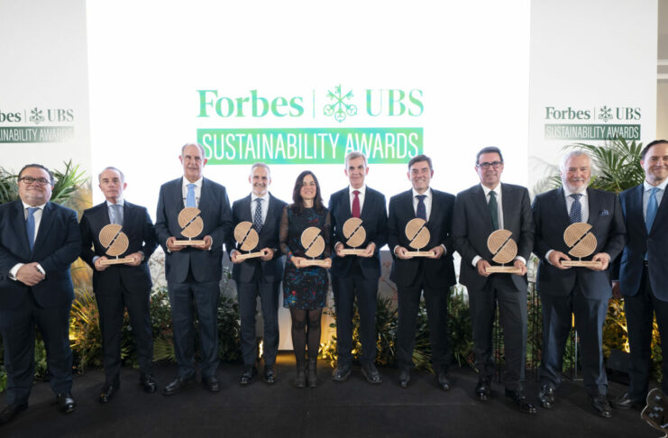 Ignacio Quintana y Pablo Carrasco con los premiados